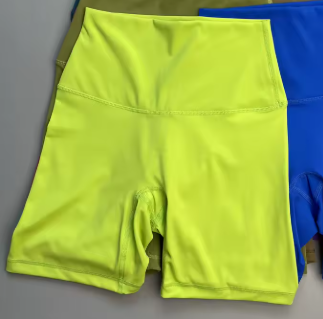 Solid Color Women Fitness Sports Short High Waist Yoga Short Leg Cycling Comprehensive Training Jog Squat Proof Internal Pocket